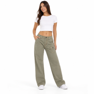 Pantalón gabardina algodón. Rotpunkt Mujer